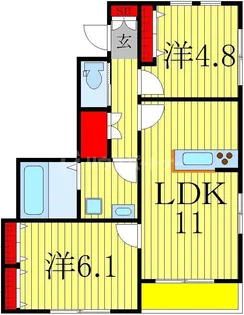 Evergreen【2階】の間取り