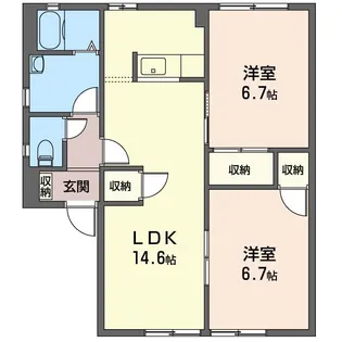オステンハイム【1階】の間取り