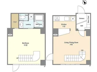 東京都港区南麻布1【マンション】の間取り