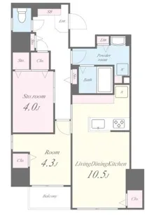 ラブールミノワ【9階】の間取り