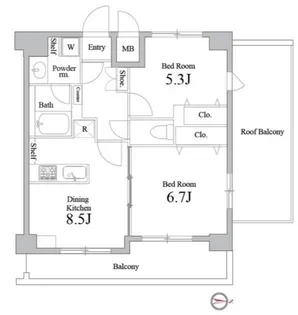 グランパーク町屋【7階】の間取り