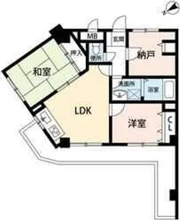 フローラルパレス元町【3階】の間取り