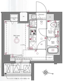 AZEST立石II【7階】の間取り