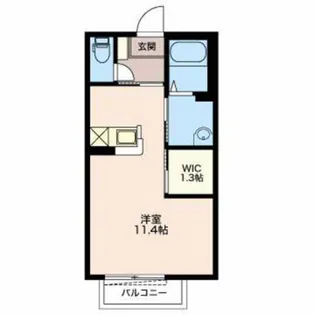 アドバンスK【2階】の間取り