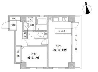 ラクラス田原町【3階】の間取り