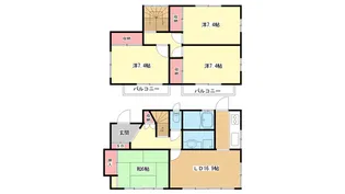 大阪府豊中市千里園3【一戸建】の間取り