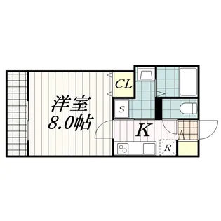 二元SQuAre(ニゲンスクエア)【2階】の間取り