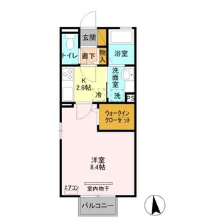 オプティマール B【2階】の間取り