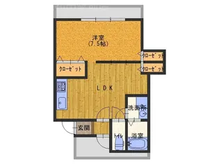 フロンティアフィールドRS【2階】の間取り