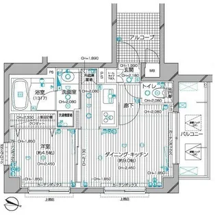 デュオ・スカーラ緑が丘【3階】の間取り