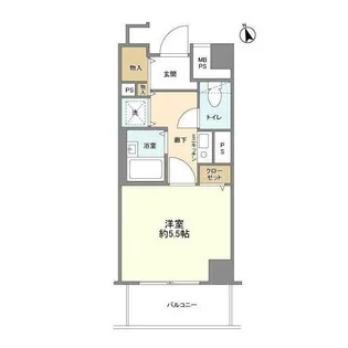 OLIO南阿佐ヶ谷【5階】の間取り