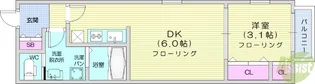 ルミナ旭ヶ丘【1階】の間取り