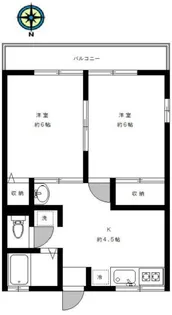メイプルハイツ【1階】の間取り