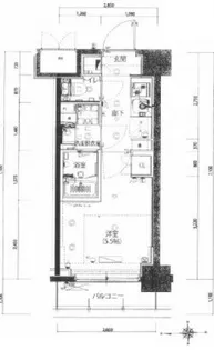 ハーモニーレジデンス武蔵小杉#002【6階】の間取り