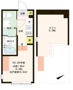 ローレルフレート【1階】の間取り