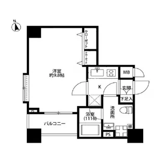 プレール・ドゥーク秋葉原【6階】の間取り