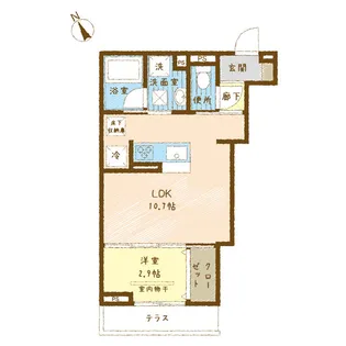 ボヌールA【3階】の間取り