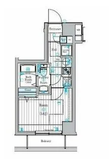 リライア阪東橋WEST【7階】の間取り