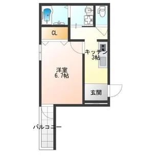フジパレス住吉東【1階】の間取り