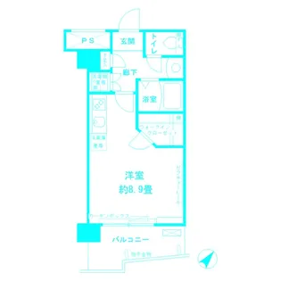 アルテーヌ新横浜【7階】の間取り