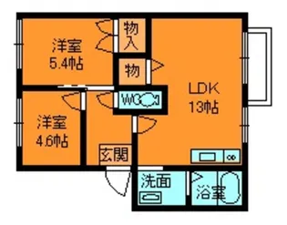 ガーデン千寿【1階】の間取り