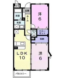 リリアンハイム【2階】の間取り