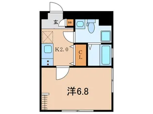 レジーナ都立大学【4階】の間取り