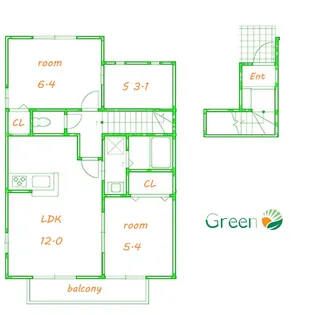シャルマン【2階】の間取り
