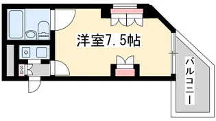 グロースハイツ東三国【4階】の間取り