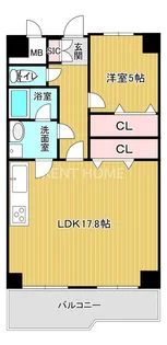 八尾山本レックスマンション【7階】の間取り