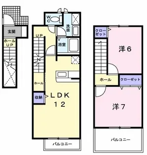 メゾン・デスパシオ【2階】の間取り
