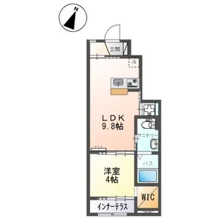 クオーレII【1階】の間取り