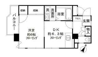 グランドパレス西千葉【4階】の間取り