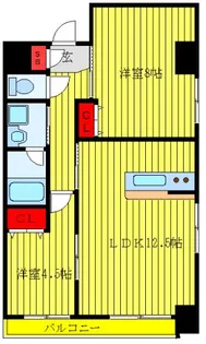 ウェルグラン【1階】の間取り