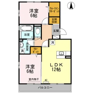 ルミエール手城 C棟【1階】の間取り