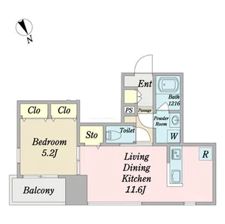 THE RESIDENCEHARU【7階】の間取り