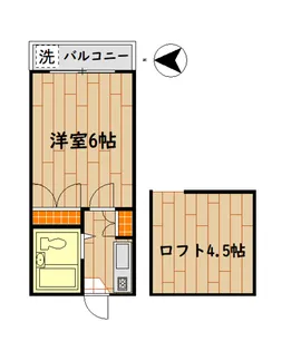 グランディ井田【2階】の間取り