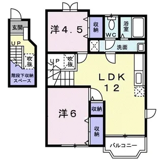 グリーンコートみずほ B【2階】の間取り