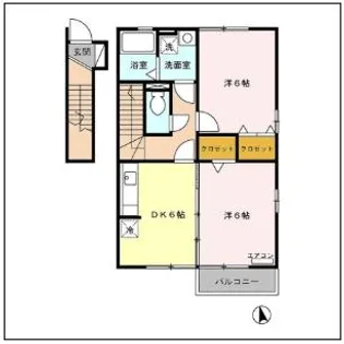 コアロードII【2階】の間取り