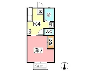 グリーンヒルズ C【1階】の間取り