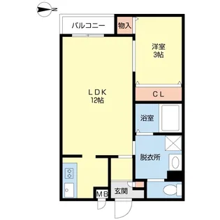 水島町Wing【3階】の間取り