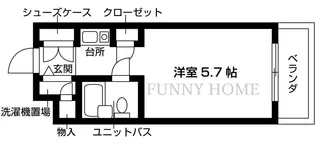 レスポワール世田谷上北沢III【2階】の間取り