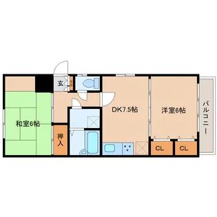 ダイアパレスヒルズ山手森【7階】の間取り