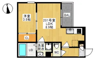 REGALEST 平井【3階】の間取り