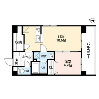 スペリアージュ タワー【7階】の間取り