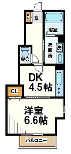 クレストハイム【1階】の間取り
