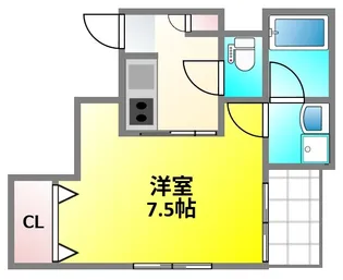 YMスクゥエアーII【4階】の間取り