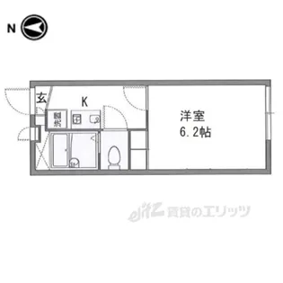 レオパレスパリワール【2階】の間取り