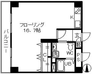 秀和高円寺レジデンス【5階】の間取り