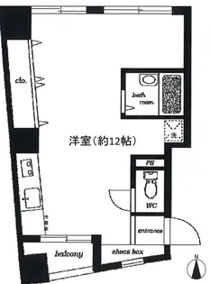 グリーンキャピタル西新宿【2階】の間取り